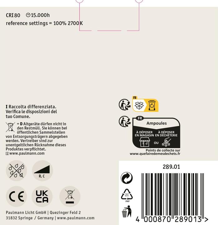 Produktbild Paulmann Reflektor QPAR111 (GU10, 0.65 W, 425 lm, 1 x, G)