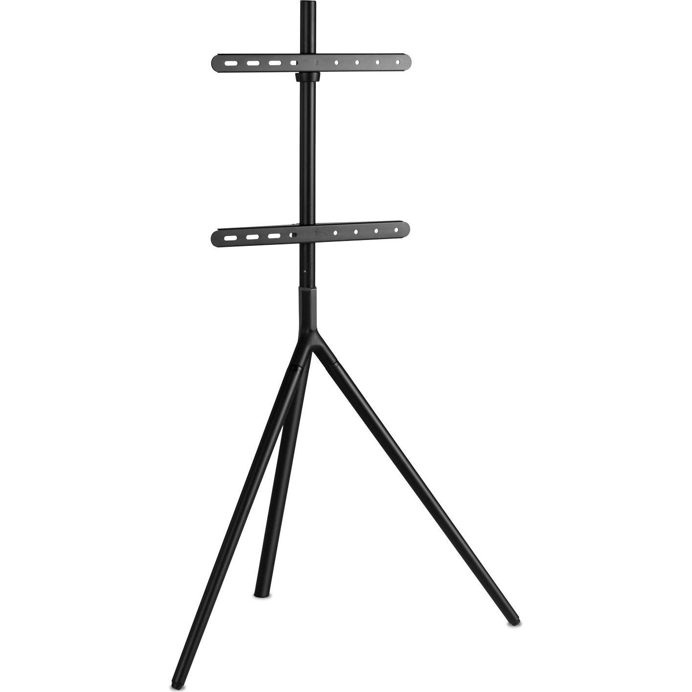Champion (AI generated title) Gulvst??ende Tv-Stativ Op Til 65 Tommer Justerbar H??jde (65", 40 kg), TV Ständer, Schwarz