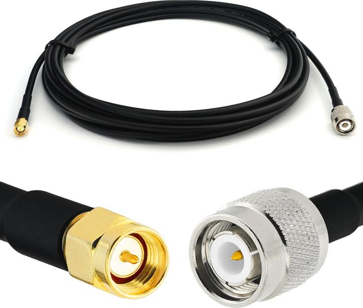 Image du produit Rangeful TNC Male to SMA Male 5m RG58/U Coaxial Cable RG58-TNCM-SM-5