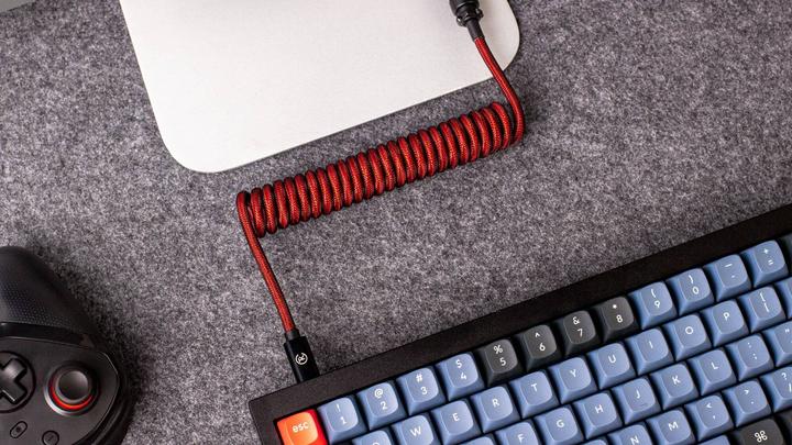 Image du produit Keychron premium coiled aviator kabel kabel (1.08 m, USB 2.0)