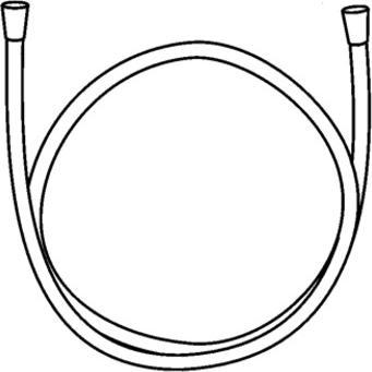 Image du produit Kludi SUPARAFLEX SILVER flexible de douche, 1/2", 1250 mm, noir mat (125 cm)