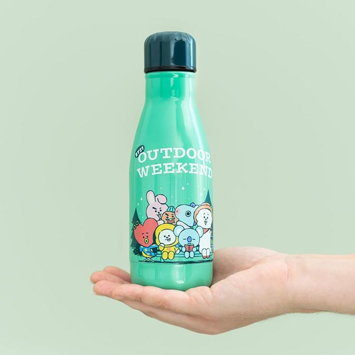 Actual product image BT21 Grupo Erik Official Merchandise Metal Hot & Cold Bottle 260ml - 9 Oz (0.26 l)