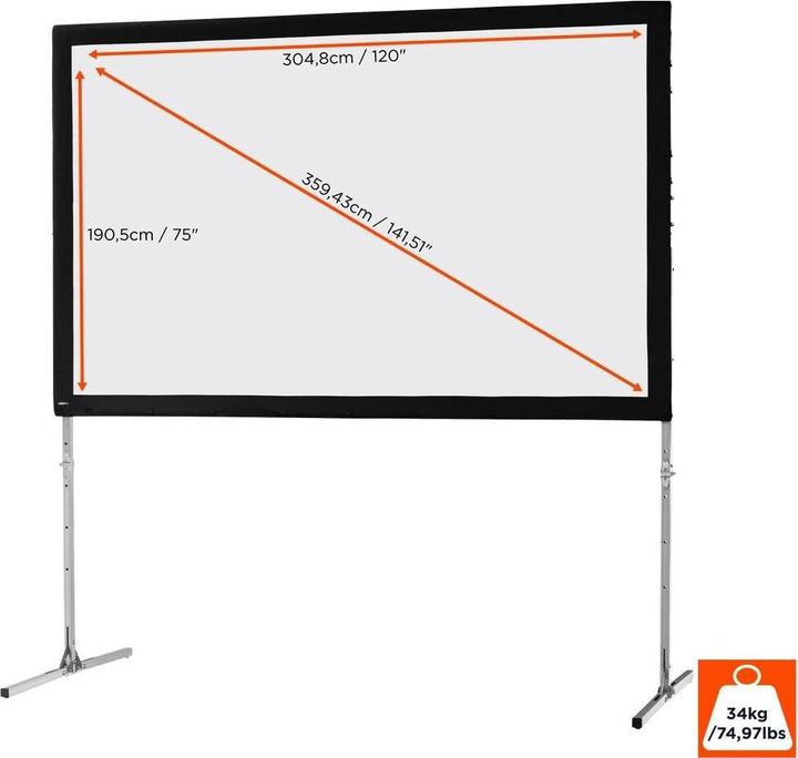 Productafbeelding Celexon Mobile Expert Business Format - Projectiescherm met afneembare voeten - 359 cm (141.34", 16:10)