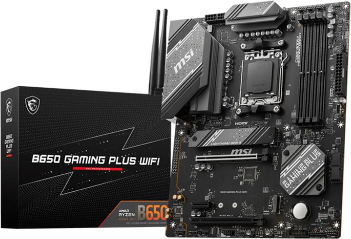 Image du produit MSI B650 GAMING PLUS WIFI (AM5, AMD B650, ATX)