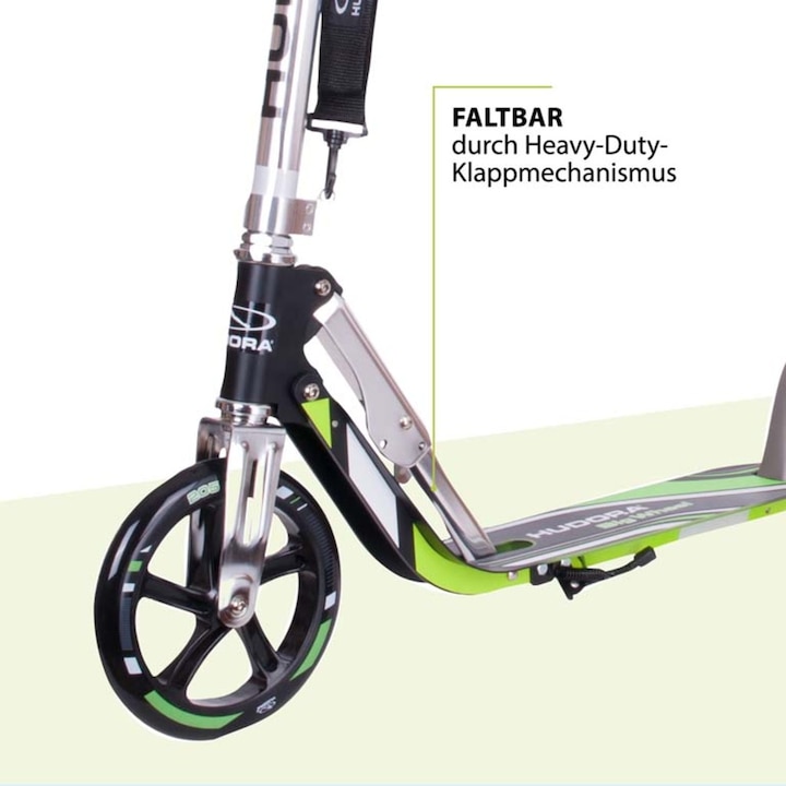 Productafbeelding Hudora Scooterwiel RX205 - Grijs/Groen