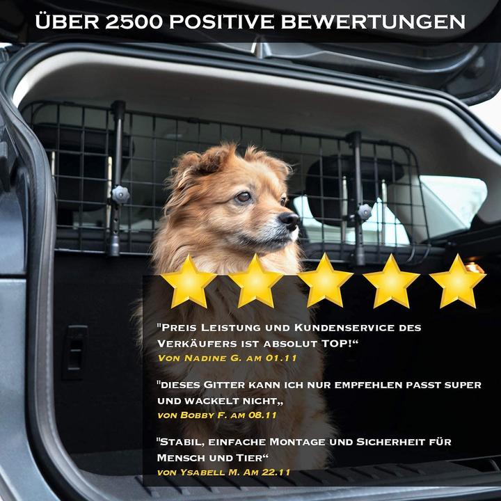 Produktbild Heldenwerk Kofferraum Hundegitter (Hund, Atmungsaktiv)