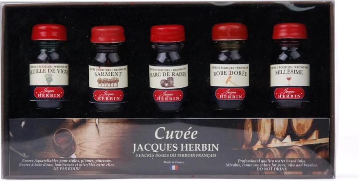 Image du produit Jacques Herbin Coffret Cuvee Jacques - (Marron, Rouge, Violet, 120 pcs)