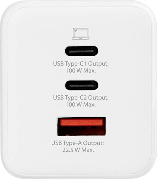 Actual product image Skross Power Charger Combo+ 100W US USB Ladegerät 100 W 2x USB-C®, 1x USB-A USB (100 W, 3 ports)