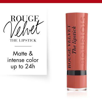 Thumbnail - Bourjois, Lippenstift + Lipgloss, Rouge Velvet The Lipstick (15 Peach Tatin)