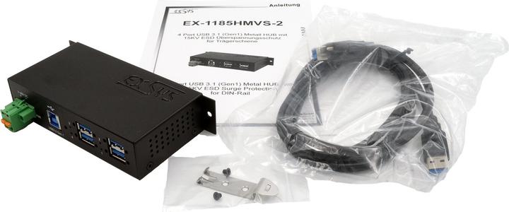 Image du produit Exsys Hub USB EX-1185HMVS-2 (USB-B, 4 ports)