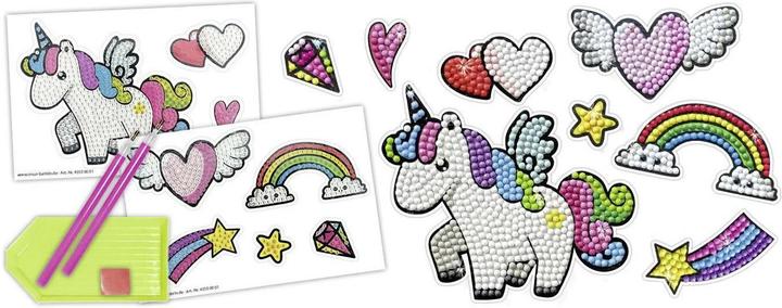 Image du produit Ursus Autocollant à motif de diamant peignant une licorne