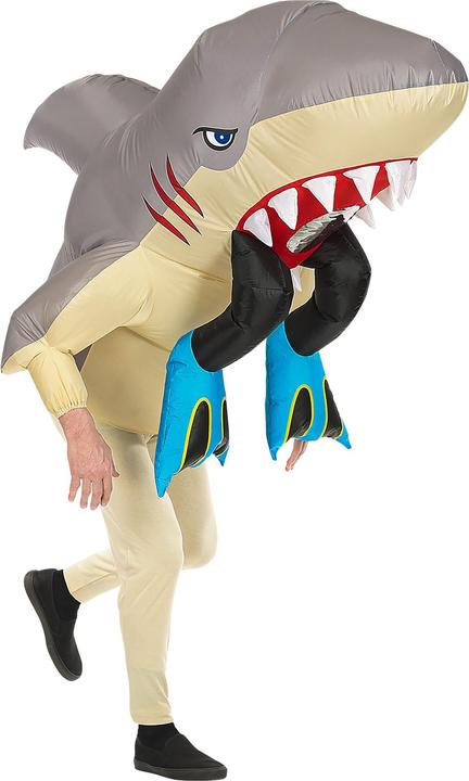 Immagine prodotto Widmann HAIATTACKE (costume gonfiabile gigante con soffiatore integrato), Taglia unica per adulti (Taglia unica)