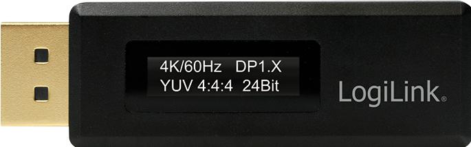 Image du produit LogiLink Testeur DisplayPort pour information EDID, noir