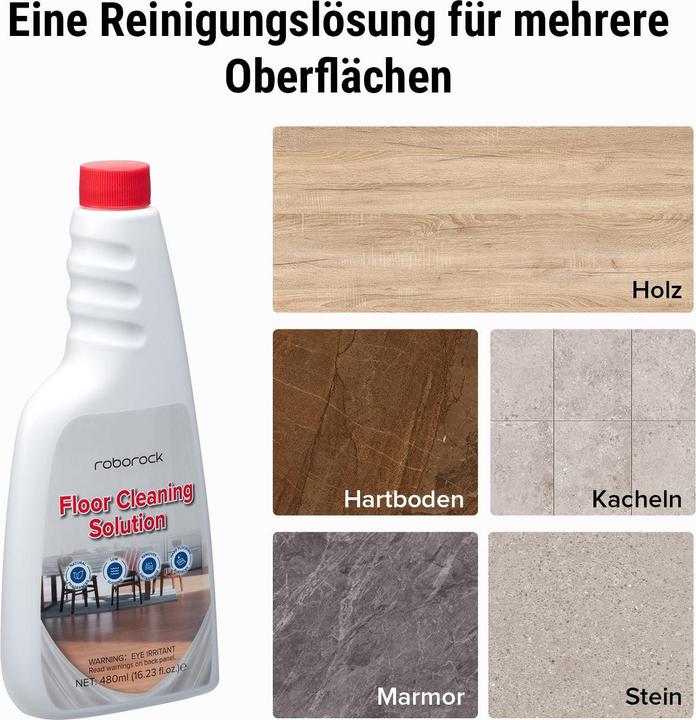 Productafbeelding Roborock Vloeistof voor vloerreiniging 2x 480 ml