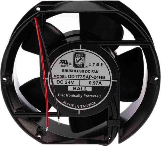 Produktbild RS PRO Lüfter 172x150x51mm 24VDC 24W 390,8m³/h (172 mm, 2x)