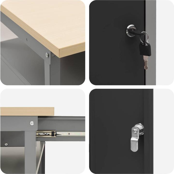 Image du produit vidaXL Établi (55 cm, 200 cm)