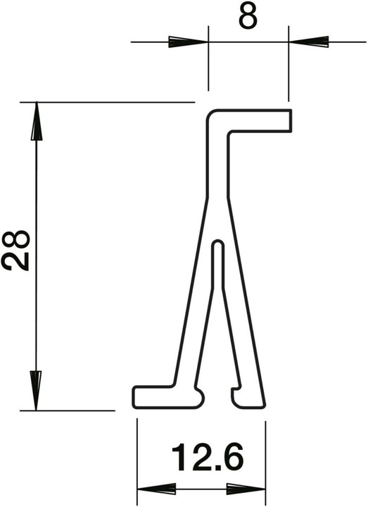 Actual product image OBO Bettermann OBO partition light gray (200 cm)