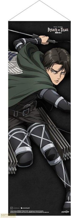 Produktbild POPbuddies Attack on Titan Slim Wandrolle Levi 30 x 90 cm