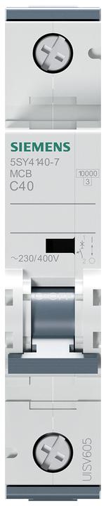 Produktbild Siemens Circuit breaker 230/400V 10kA 1P 40A