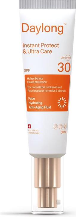 Daylong Daylong™ Instant Protect & Ultra Care Face Hydrating Anti-Aging Fluid SPF 30 (Suntan cream, SPF 30, 50 ml)