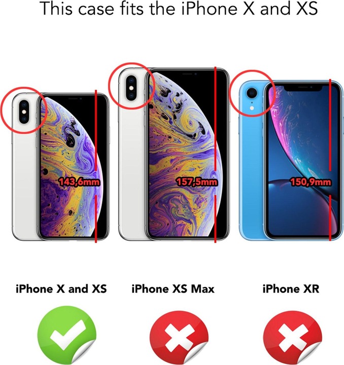 Produktbild Nalia Glitzer Handyhülle (Apple iPhone X)