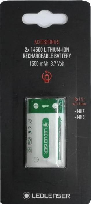 Actual product image Ledlenser 2x 14500 Li-Ion Rechargeable Battery Pack