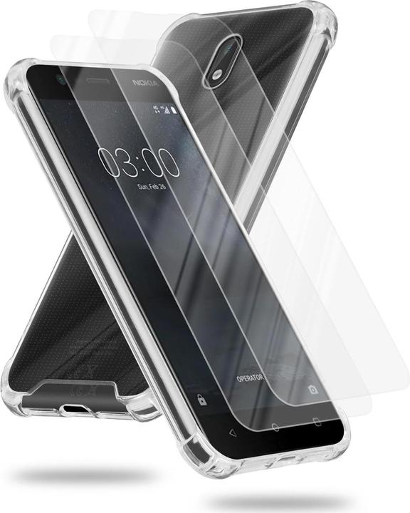 Immagine prodotto Cadorabo Custodia acrilica ibrida per Nokia 3 2017 con 2 occhiali protettivi per il display (Samsung Galaxy J3 2017 (versione USA))