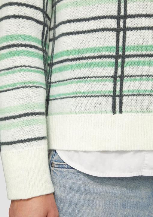 Immagine prodotto s.Oliver Strickpullover Strickpullover aus Wollmix mit Karomuster (44)