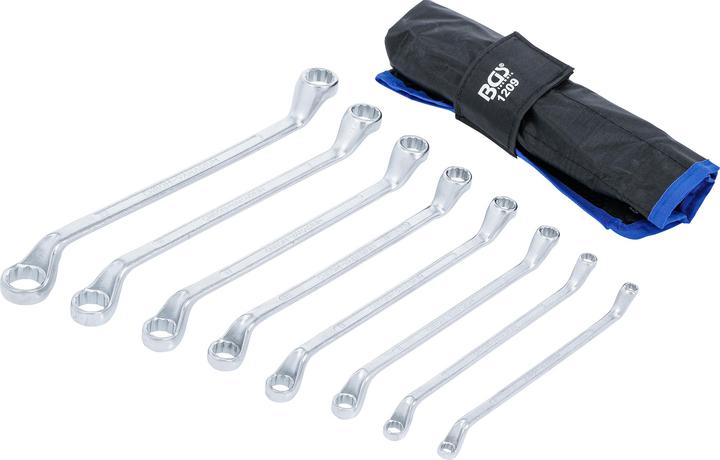 Actual product image BGS Double Ring Spanner Set offset 6 x 7 - 20 x 22 mm 8 pcs.