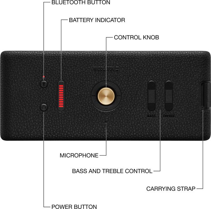 Immagine prodotto Marshall Middleton II (30 h, Batteria ricaricabile)