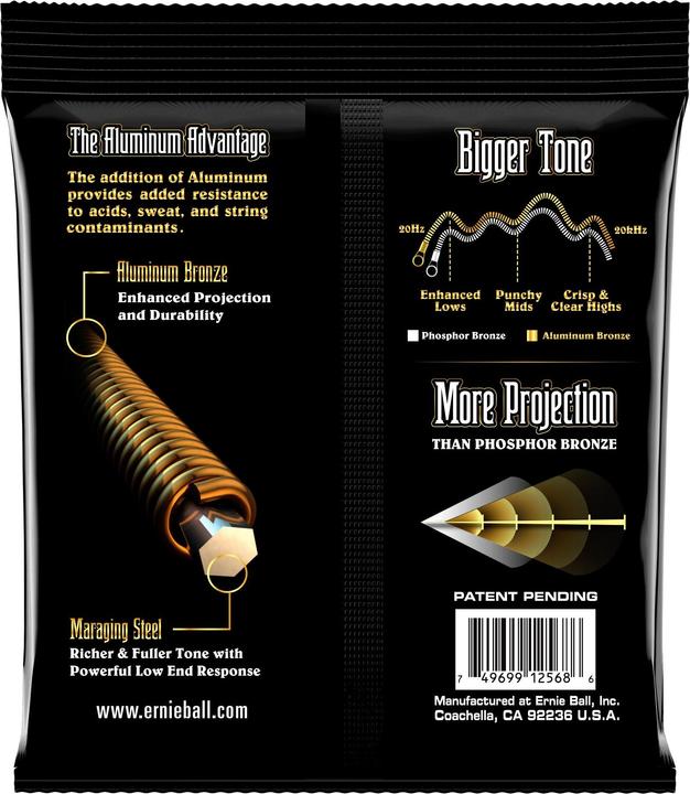 Actual product image Ernie Ball Acoustics Light (6x, Guitar, 0.05")