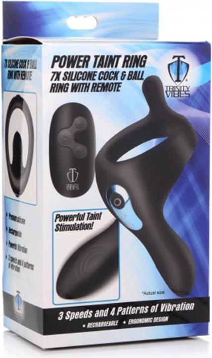 Image du produit Pipedream Power Taint 7X Silicone Cock and Ball Ring with Remote (6.70 cm)