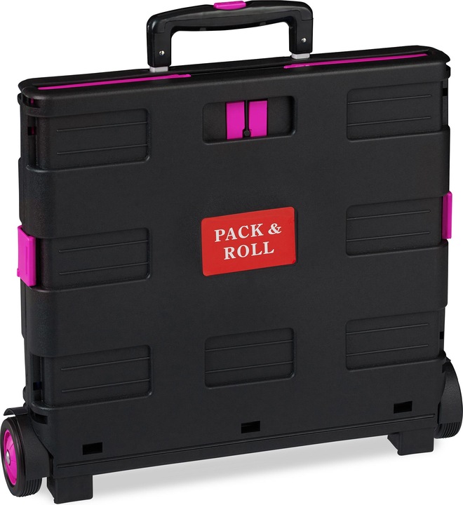 Immagine prodotto Relaxdays Carrello Portaspesa Pieghevole,Manico Telescopico