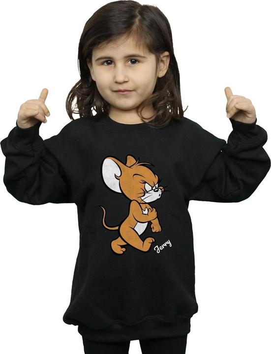 Actual product image Tom & Jerry Girls Angry Mouse Cotton Sweatshirt (152)