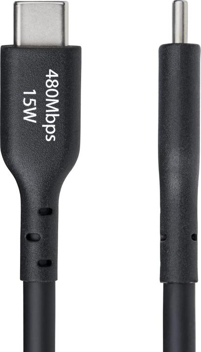 Produktbild StarTech Cable USB-A to USB-C 4m Black (4 m, USB 2.0, 15 W)