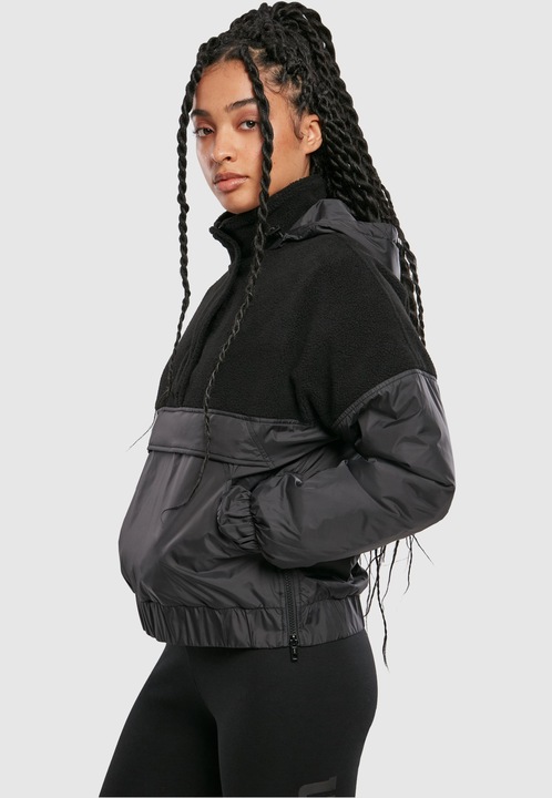 Image du produit Urban Classics Ladies Sherpa Mix Pull Over Jacket (3XL)