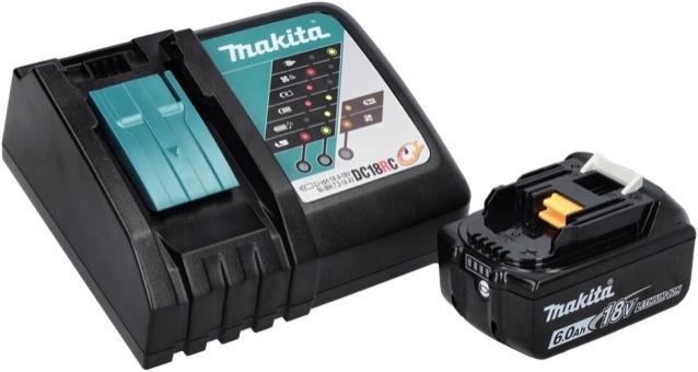 Image du produit Makita DMP 181 RG1J Compresseur sur batterie 18 V 11,1 bar + 1x batterie 6,0 Ah + chargeur + Makpac (11.10 bar)