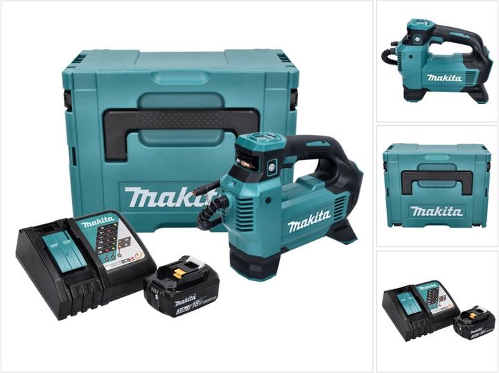 Image du produit Makita DMP 181 RF1J Compresseur sur batterie 18 V 11,1 bar + 1x batterie 3,0 Ah + chargeur + Makpac (11.10 bar)