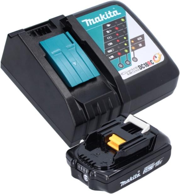 Actual product image Makita DMP 181 RA1J Battery compressor 18 V 11.1 bar + 1x battery 2.0 Ah + charger + Makpac (11.10 bar)