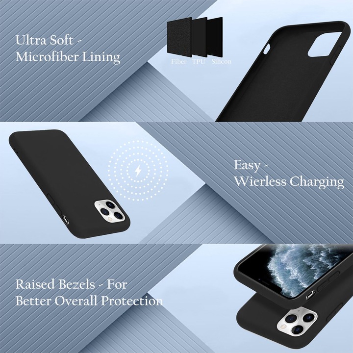 Actual product image Cadorabo TPU Liquid Silicone Case Cover (Apple iPhone 11 Pro)