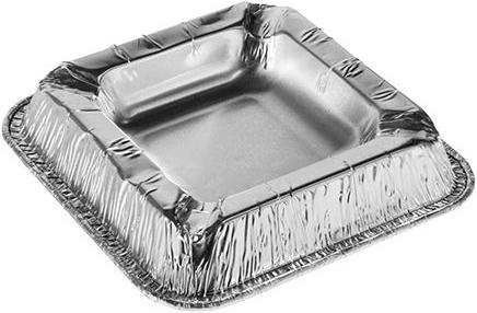 Papstar 14579 Aschenbecher Rechteckig Aluminium