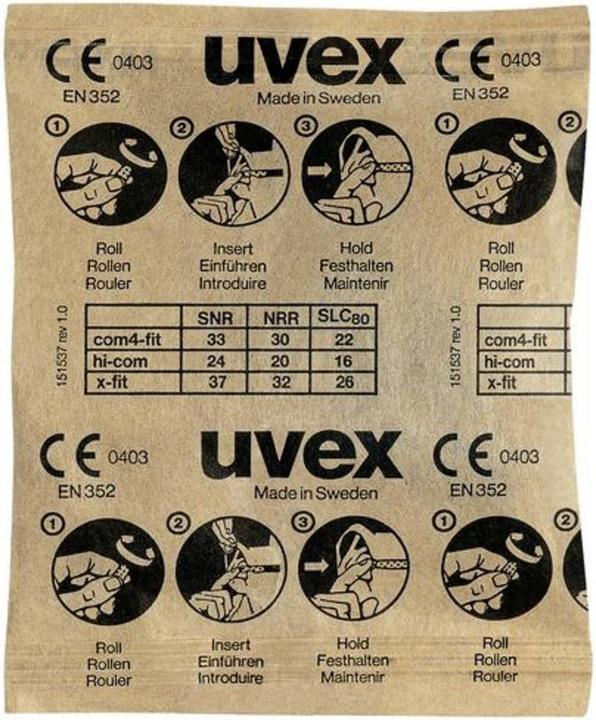 Produktbild Uvex Safety Gehörschutzstöpsel x fit, grün, SNR 37 dB, Grösse M (100 x)