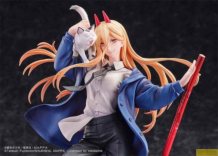 Produktbild Sega Chainsaw Man statuette 1/7 1/7 Power & Meowy 28 cm