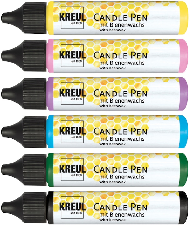 Image du produit Kreul Bee Happy (Jaune, Vert, Rose, Noir, Bleu clair, 174 ml)