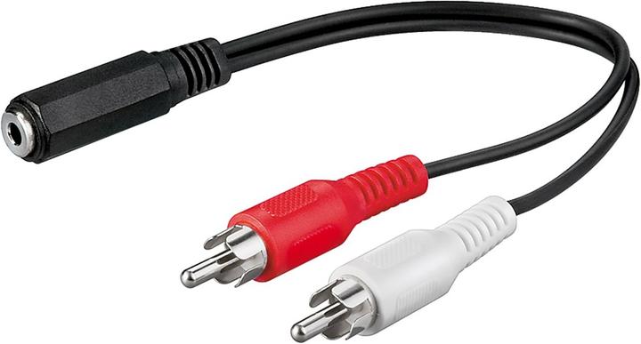 Image du produit Goobay Adaptateur de câble audio 3,5 mm femelle vers RCA mâle (Adaptateur jack)