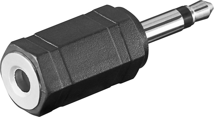 Actual product image Goobay Headphone adapter, AUX jack 3.5 mm mono to stereo (Headphone Splitter)