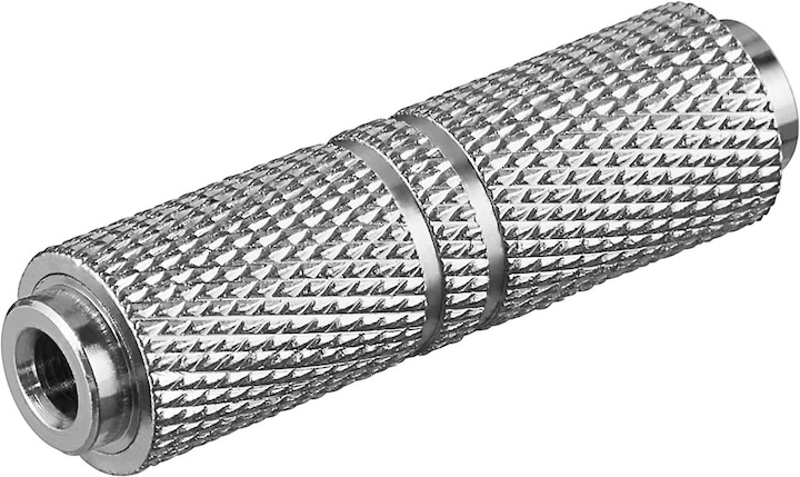 Image du produit Goobay Adaptateur pour casque, AUX jack 3,5 mm femelle à femelle, version métallique (Répartiteur de casque d'écoute)