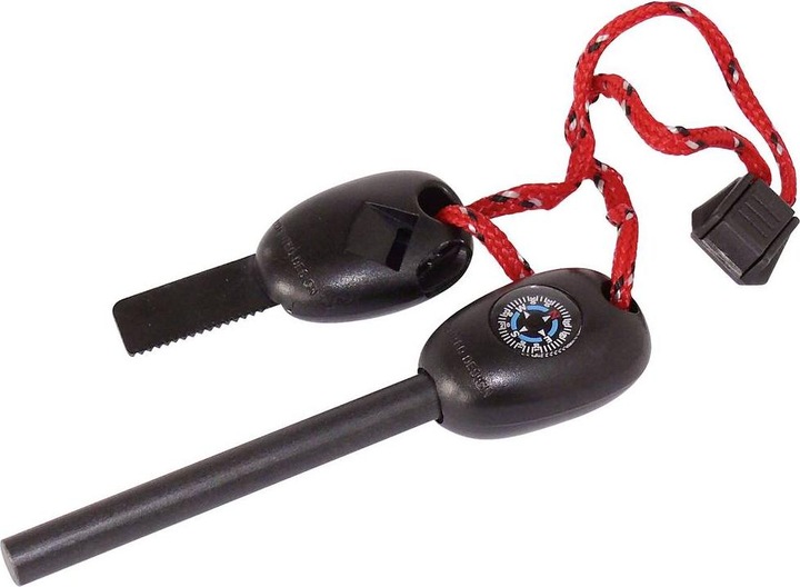 Blanko SurvivalSet flint, whistle, saw, compass