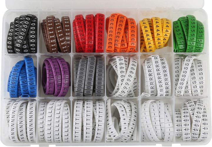 RS PRO Kit de marquage de câbles en PVC