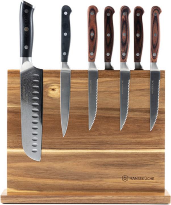 Hanseküche Messerhalter Doppelseitig (Holzboden)